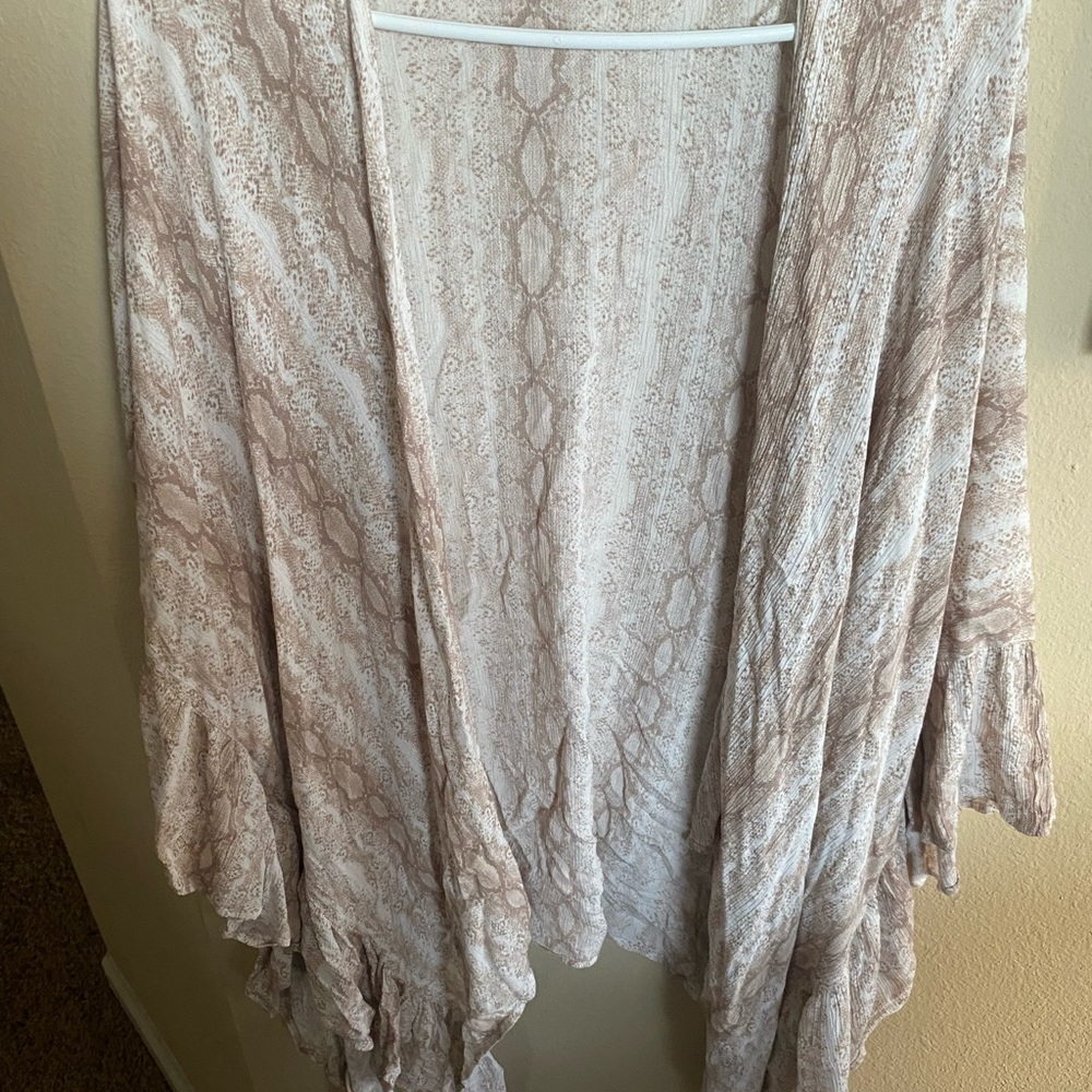 Snakeskin Print Kimono